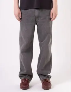 W28 L30　リーバイス565 ルーズストレート グレー ブラック