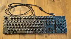 HKW タイプライター風メカニカルキーボード109キー USB(アンティーク)