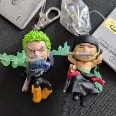 ワンピース ゾロ フィギュアキーホルダー 2個セット