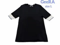 【最終値下げ】GeeRA 半袖ニット　サイズLのサムネイル