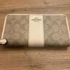 COACH 長財布 ベージュ ホワイト