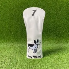 ゴルフ ドライバー ヘッドカバー 1番 1W 犬 PUレザー ゴルフクラブカバー