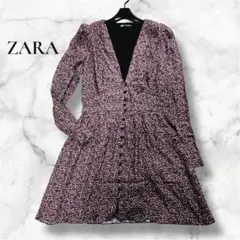 ZARA ザラ 花柄チュニック Lサイズ