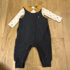 モイモルンコーデュロイ襟付きロンパースセット