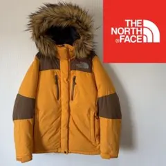 【美品&刺繍ロゴ】ノースフェイス　ファーダウンジャケット　レディースM