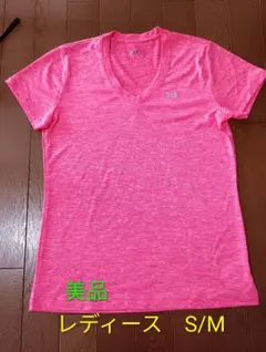 ⭐UNDER ARMOUR レディース 半袖 Tシャツ ピンク S/M美品⭐のサムネイル