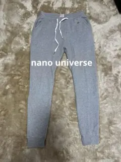 nano universe グレー 裏起毛 ジョガーパンツ スウェットパンツ38