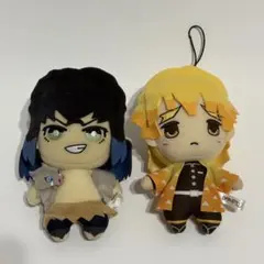 鬼滅の刃 ぬいぐるみ マスコット 善逸 伊之助 セット