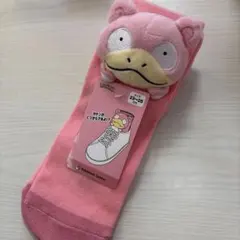 ポケモンセンター　マスコット付きミドルソックス 靴下　ヤドン（23-25cm）