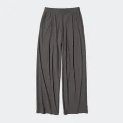【美品】UNIQLO ウルトラストレッチエアリズムストレートワイドパンツ S