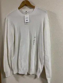 未使用　UNIQLO コットンカシミヤアゼクルーネックセーター