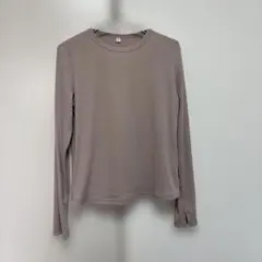 GU ソフトリブクルーネックT ピンク　XL