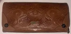 ANNA SUI エンボス加工 長財布 ブラウンのサムネイル