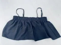 黒 フリルキャミソール 調整可能