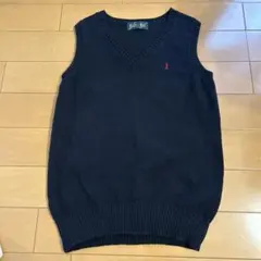 EAST BOY ネイビー Vネック ベスト　9号
