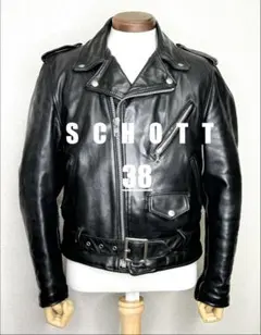 schott【46】AT101 米国製◇革ジャンninjaハーレーgpショベル - メルカリ