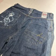 プラチナムフブ W32 ハーレムグローブトロッターズ デニム 古着 ヴィンテージのサムネイル