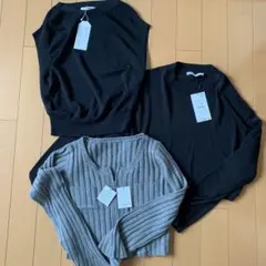新品未使用品　donamarie & ZARA & GRLトップス 3点セット