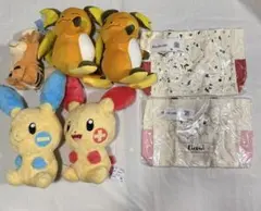 ポケモン　ぬいぐるみ5体　バック2個