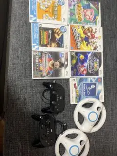 wii ゲームカセット コントローラー ハンドルコントローラー