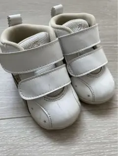 ASICS ベビーシューズ ホワイト 星柄 スクスク