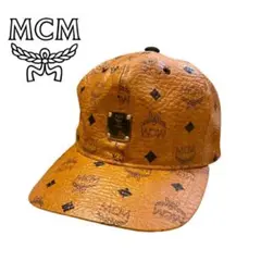 激レア AK-69着用 MCM ヴィセトス柄 レザー キャップ 帽子 コニャックのサムネイル