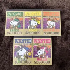 スヌーピー メモ帳 5冊セット　ユニバーサルスタジオジャパン　USJ