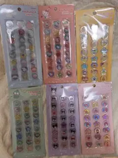 サンリオ　おはじきふうシール　6種セット コンプリート