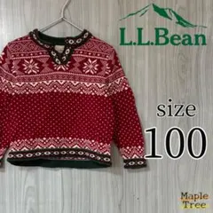 L.L.Bean ヴィンテージ　ノルディック柄　セーター　4T エルエルビーン