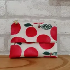 りんご柄のティッシュポーチ APPLE