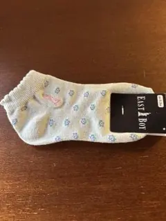 【新品未使用】EASTBOY ソックス 花柄 ライトグリーン 19-24cmのサムネイル