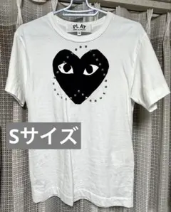 伊勢丹新宿店購入⭐新品⭐プレイコムデギャルソン ハートスタッズTシャツ 黒 M 伊勢丹新宿店購入】プレイコムデギャルソン ハートスタッズTシャツ 黒