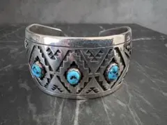 希少❇︎シルバー ターコイズ❇︎　バングル