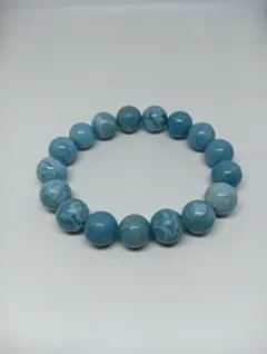 75．天然石ラリマー　パワーストーンブレスレット