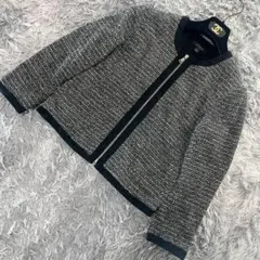 ANN TAYLOR アンテイラー ジャケット ジップアップ グレー サイズS