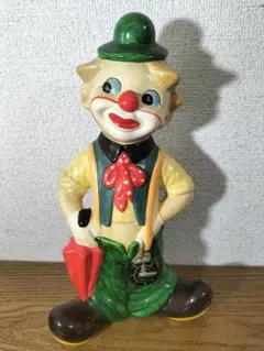 《欠損あり》ピエロ バイオリン 置物 インテリア 人形 アンティーク 平成レトロ 欠損あり》ピエロ バイオリン 置物 インテリア 人形 アンティーク 平成