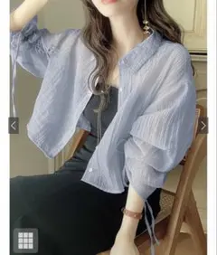 GRLdk1157ワッシャーシアードロストスリーブシャツ