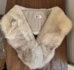 [美品SAGA FOX]高級ブルーフォックス　リアルファー ショール