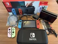 Nintendo Switch 本体 ネオンブルー/ネオンレッド ケース付
