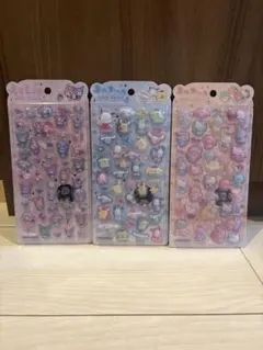 【正規品】うるちゅるポップシール　サンリオ　　3枚セット