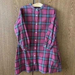 UNIQLO ユニクロ　チェック　ワンピース　120cm 中古　♪