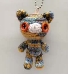 あみぐるみキーホルダー　ねこ　♧258