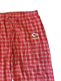 古着　NFL パジャマパンツ　赤チェック
