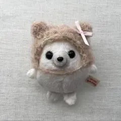 ぬい服 くまのボンネット あざらし ミニビーンズ