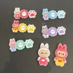 ラブブのアクリルデコレーションパーツ 6個セット