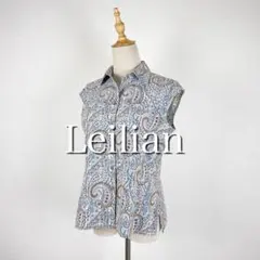 Leilian フレンチスリーブ デザイン ブラウス 日本製のサムネイル