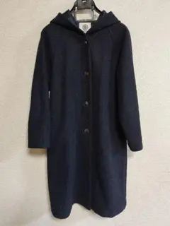 Lugnoncure フード付きネイビー コート☆Fサイズ