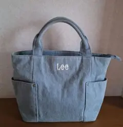 Leeコラボ デイリー 刺繍デニムトートバッグ