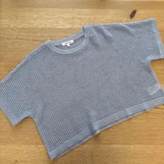 キッズL150-160　GLOBAL WORK メッシュ編み Tシャツのサムネイル