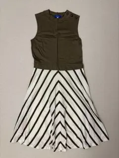 BLUE LABEL ノースリーブストライプワンピース